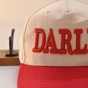 DARLIN’ SnapBack Hat - Red and Cream
